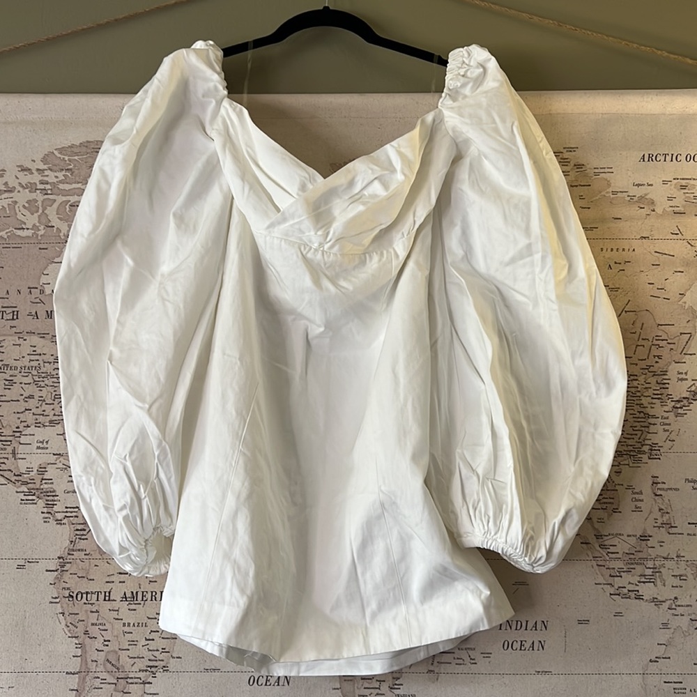 House Of CB ‘J´adore’ Cotton Puff Sleeve Mini Dress NWOT - Picture 12 of 13